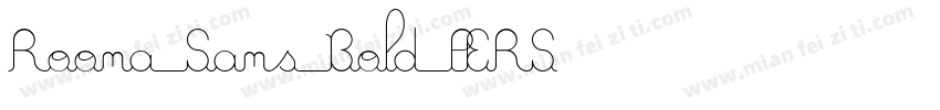 Roona Sans Bold PERS字体转换